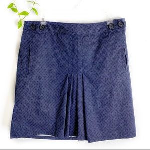 Ann Taylor Blue Skirt with Hidden Zipper Closure